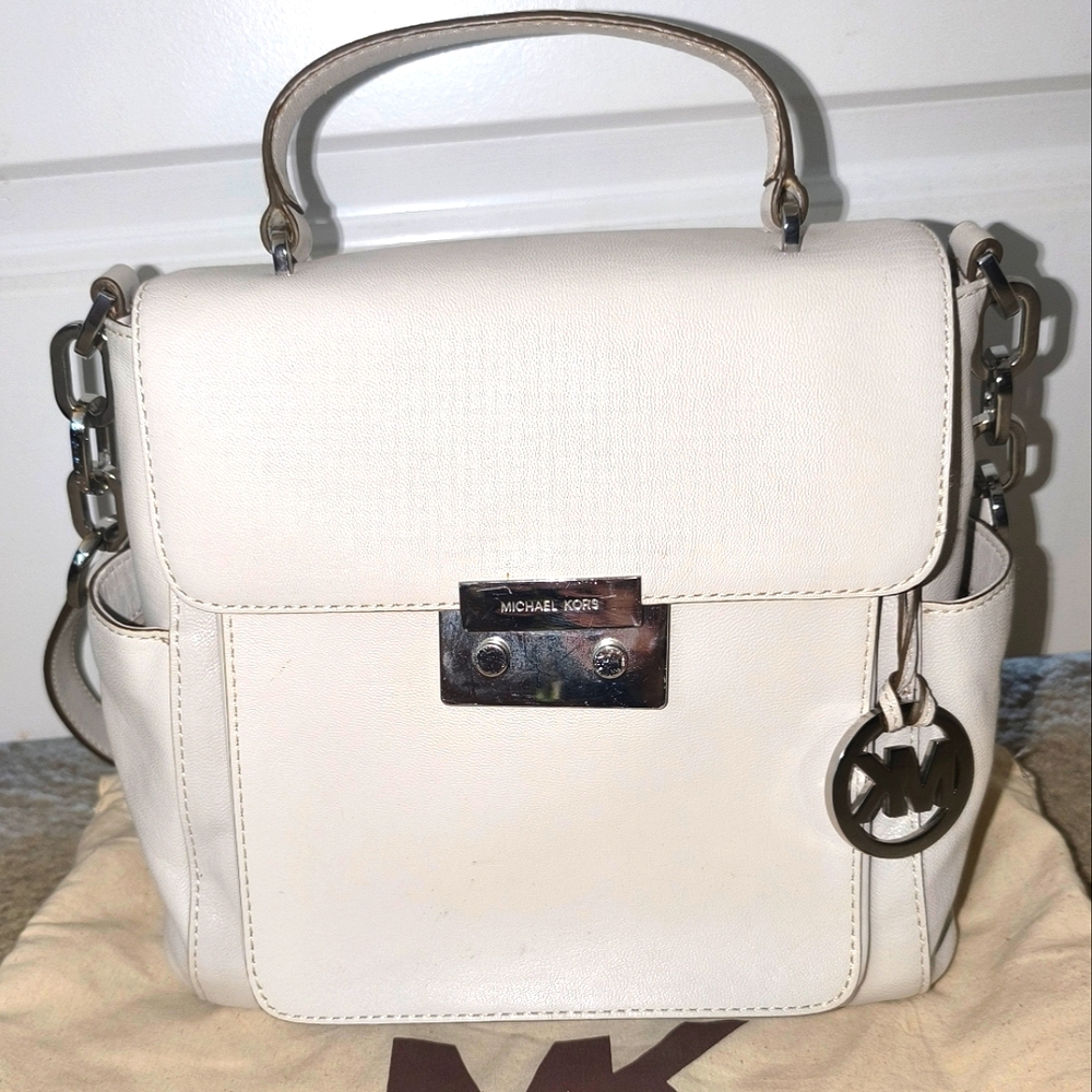 Michael Kors Large Sloan Vanilla Leather Bag